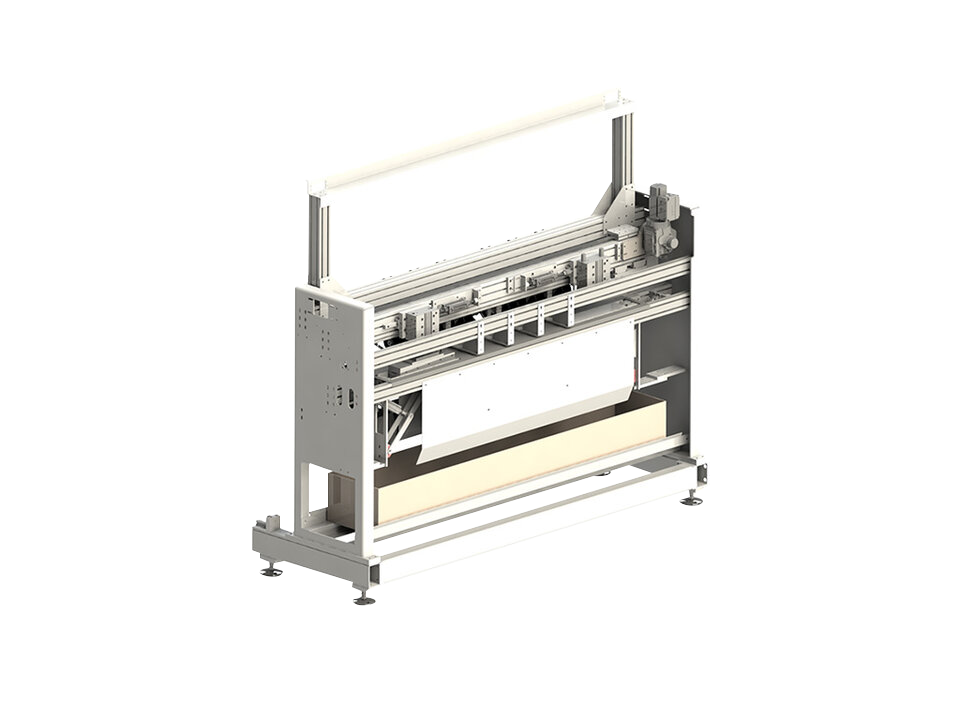 Corrugated cardboard cross cutter rendering