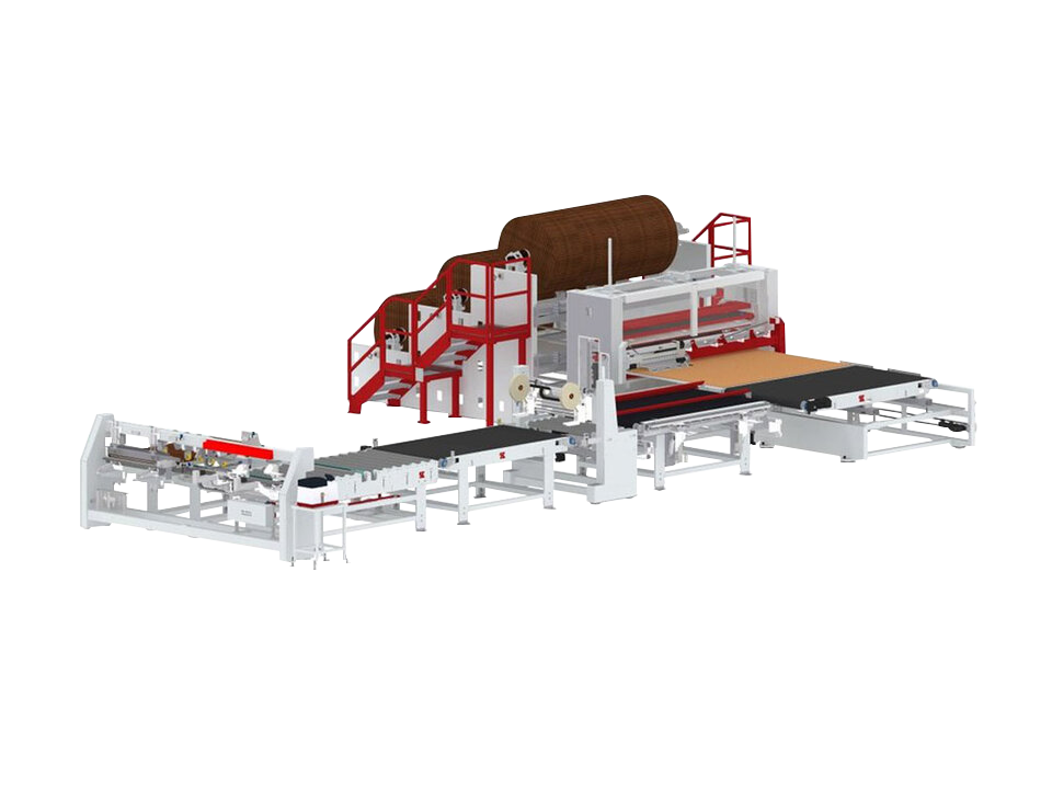 Packing station for doors rendering